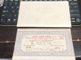 VIET NAM SOUTH PUBLIC DRY BOND BANK CHEC KING-76.000$1974-1 PCS - Viêt-Nam