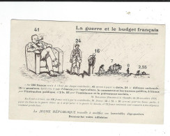 CPA   Jeune République Guerre Et Budget Français Discours Daladier Illustrateur - Satira