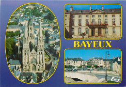 BAYEUX Vue Aerienne De La Cathedrale Notre Dame L Hotel De Ville 27(scan Recto Verso)ME2667 - Bayeux