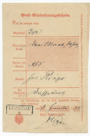 Post-Einlieferungsschein Lübbenau/Spreewald 1875 - Lettres & Documents