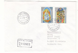 Vatican - Lettre Recom De 1978  - Oblit Citta Del Vaticano - - Briefe U. Dokumente