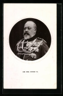 Embossed Pc King Edward VII Von England  - Royal Families