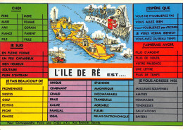 ÎLE DE Ré  Carte De L'île  Télégramme  29 (scan Recto Verso)ME2674UND - Ile De Ré