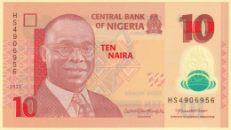 Nigeria 10 Naira. 2022. Polymer. P39m. “HS” Prefix. UNC - Nigeria