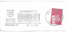 FRANCE. POSTMARK. RIXHEIM. 2000 - 1961-....