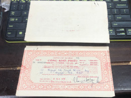 VIET NAM SOUTH PUBLIC DRY BOND BANK CHEC KING-800.000$1974-1 PCS - Viêt-Nam