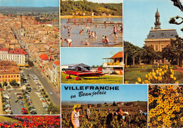 VILLEFRANCHE Sur SAONE En BEAUJOLAIS  Multivue  10 (scan Recto Verso)ME2678UND - Villefranche-sur-Saone