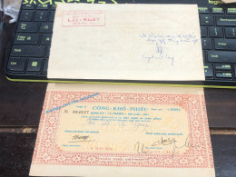 VIET NAM SOUTH PUBLIC DRY BOND BANK CHEC KING-1000$/1975-1 PCS - Vietnam