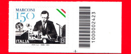 Nuovo - MNH - ITALIA - 2024 - 150 Anni Della Nascita Di Guglielmo Marconi - Telegrafo - B - Barre 2423 - Barcodes