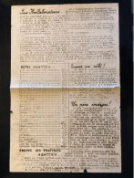 Tract Presse Clandestine Résistance Belge WWII WW2 'Les Kollaborateurs' Mr. L'administrateur... Printed On Both Sides - Dokumente