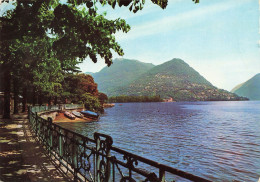 CPSM Lugano-La Passeggiata-Timbre-RARE   L2879 - Lugano