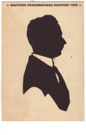 N°16205 - Silhouette D'un Homme - Gebh. Wagner - Deutsche Gewerbeschau Munchen 1922 - Silueta