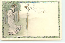 N°20607 - MM Vienne - Art Nouveau - Femme Regardant Des Oiseaux Dans Un Nid - Vienne