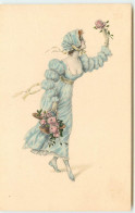 N°16220 - MM Vienne N°505 - Jeune Femme Avec Des Roses - Femmes