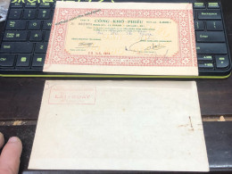 VIET NAM SOUTH PUBLIC DRY BOND BANK CHEC KING-5000$/1974-1 PCS - Viêt-Nam