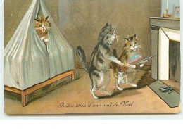 N°12832 - M. Boulanger - Indiscrétion D'une Nuit De Noël - Chats Déposant Des Cadeaux - 1900-1949