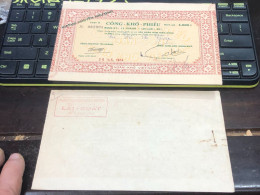VIET NAM SOUTH PUBLIC DRY BOND BANK CHEC KING-5000$/1974-1 PCS - Vietnam