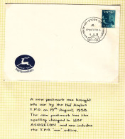 Israël - Lettre De 1958 - Oblit Ambulant De Hof Ashqelon - - Brieven En Documenten