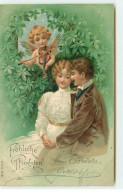 N°17391 - Fröhliche Pfingsten - Ange Jouant Du Violon Pour Un Couple - Pentecoste