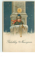 N°15071 - Gelukkig Nieuwjaar - Enfant Jouant Du Trombone - Anno Nuovo