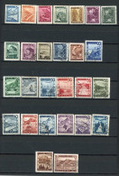 AUTRICHE - 1945  Yv. N° 600 à 629, Sauf 615,621,625,628 *, (o) Série Courante Cote 5,45  Euro  BE 2 Scans - Nuevos
