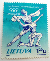 (!)  LITHUANIA , Lietuva 1998 NAGANO - Japan WINTER OLYMPIC GAMES Used (0) - Litouwen