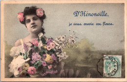 S16295 Cpa 60 D' Hénonville Je Vous Envoie Ces Fleurs - Autres & Non Classés