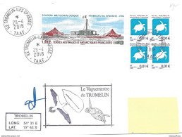 255 - 58 - Enveloppe TAAF Tromelin 2016 - Timbres Et Cachet Thème Tortue - Tartarughe