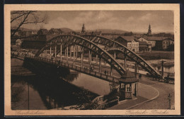 AK Saarbrücken, Friedrich-Brücke Mit Pferdewagen  - Saarbruecken