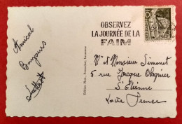 CH - SUISSE - NEUFCHATEL  - Flamme  JOURNEE DE LA FAIM * Sur CPSM 9431 / LAC - Postage Meters