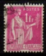 FRANCE    -   1937 .   Y&T N° 369 Oblitéré - 1932-39 Paz