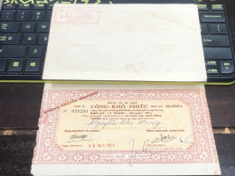 VIET NAM SOUTH PUBLIC DRY BOND BANK CHEC KING-20000$/1975-1 PCS - Vietnam