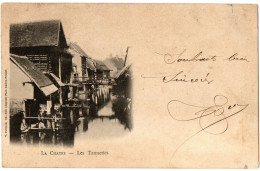 1.8.10 FRANCE, LA CHATRE, LES TANNERIES, POSTCARD (BOTTOM HALF FOLD) - La Chatre