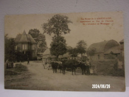 LA FERME DE L'ARROUAISE (Aisne) APPARTENANT AU DUC DE CHARTRES A 1 KILOMETRE DE WASSIGNY ATTELAGE DE BOEUFS - Otros & Sin Clasificación