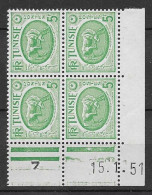 Tunisie Y&T 342, Coin Daté 15.1.51 (SN 2895) - Unused Stamps