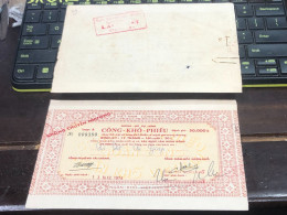 VIET NAM SOUTH PUBLIC DRY BOND BANK CHEC KING-50000$/1975-1 PCS - Vietnam