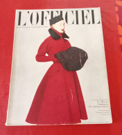 Officiel De La Mode Et De La Couture Paris Octobre 1951 Complément Collections  Hiver Dior Lanvin Patou Fath Balenciaga - Lifestyle & Mode