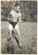Boxeur Posing Vintage Photo - Sports
