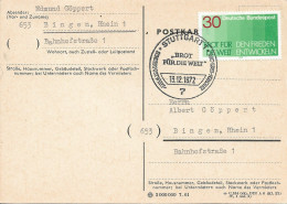 GERMANY. FDC. BREAD FOR THE WORLD. STUTTGART. 1972 - 1971-1980