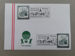 Österreich Pro Juventute - Mit Sonderstempel 7. 6. 1985 Scharnstein, 850 Jahre Viechtwang (Nr.1252) - Otros & Sin Clasificación