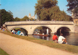 Navigation Sailing Vessels & Boats Themed Postcard Trinity Bridge The Backs Cambridge - Voiliers