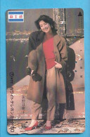 Japan Telefonkarte Japon Télécarte Phonecard -  Girl Frau Women Femme - Reclame