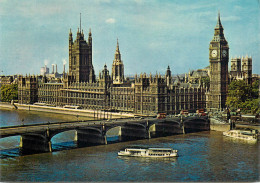 Navigation Sailing Vessels & Boats Themed Postcard London The Houses Of Parliament Westminster Bridge - Segelboote