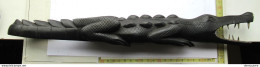 KAS  -10-5-  KROKODIL IN HOUT - CROCODILE EN BOIS - 40 CM - 495 GRAM - Legni