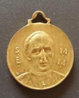 WWI Pendentif Médaille Religieuse Fin XIXe "Hommage à Désiré-Joseph Mercier, Cardinal De Malines / Décembre 1914" WW1 - Religión & Esoterismo