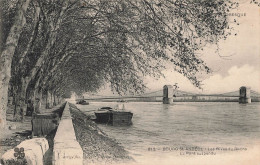 ARDECHE  BOURG SAINT ANDEOL Les Rives Du Rhone Le Pont Suspendu - Bourg-Saint-Andéol