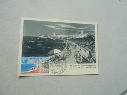 Monaco - Maquette Du Projet D'Aménagement - 0f.60 - Yt 694 - Carte Premier Jour D'Emission - Année 1966 - - Gebraucht
