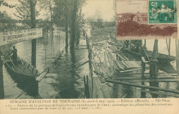 37)   TOURS - Semaine D' Aviation De Touraine 30 Avril 5 Mai 1910 - Entrée De La Pelouse De L' Aérodrome Inondée Par ... - Tours