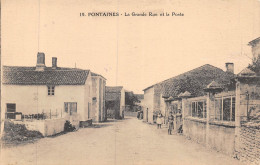 24-5672 : FONTAINES. GRANDE RUE ET POSTE - Other & Unclassified