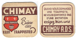 964a  Brie. Chimay Biére Des R.R.P.P. Trappistes Rv - Bierdeckel